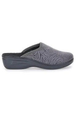 Pantofole grigie con fantasia circolare INBLU 76 LY