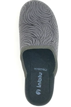 Pantofole grigie con fantasia circolare INBLU 76 LY