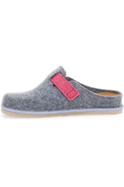 Pantofole Grigie con fibbia e sottopiede estraibile INBLU 38 cs