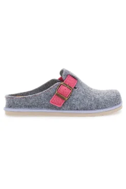 Pantofole Grigie con fibbia e sottopiede estraibile INBLU 38 cs