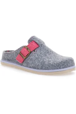 Pantofole Grigie con fibbia e sottopiede estraibile INBLU 38 cs