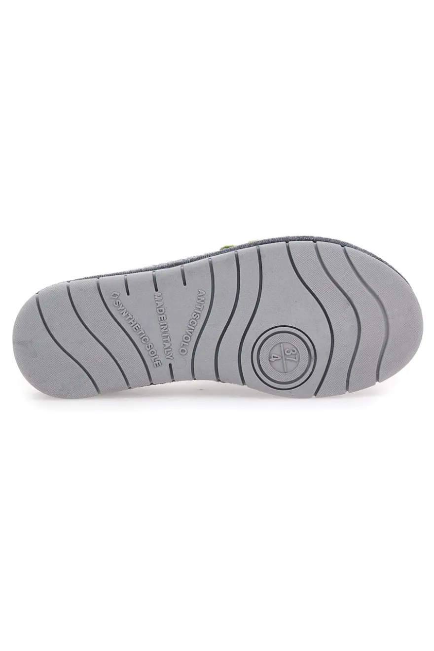 Pantofole Grigie con Fiori DOLCE VITA 045