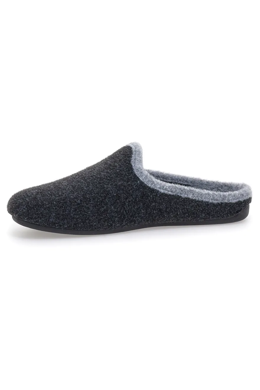Pantofole Grigie con Plantare Estraibile e Suola in Gomma Superga 10225