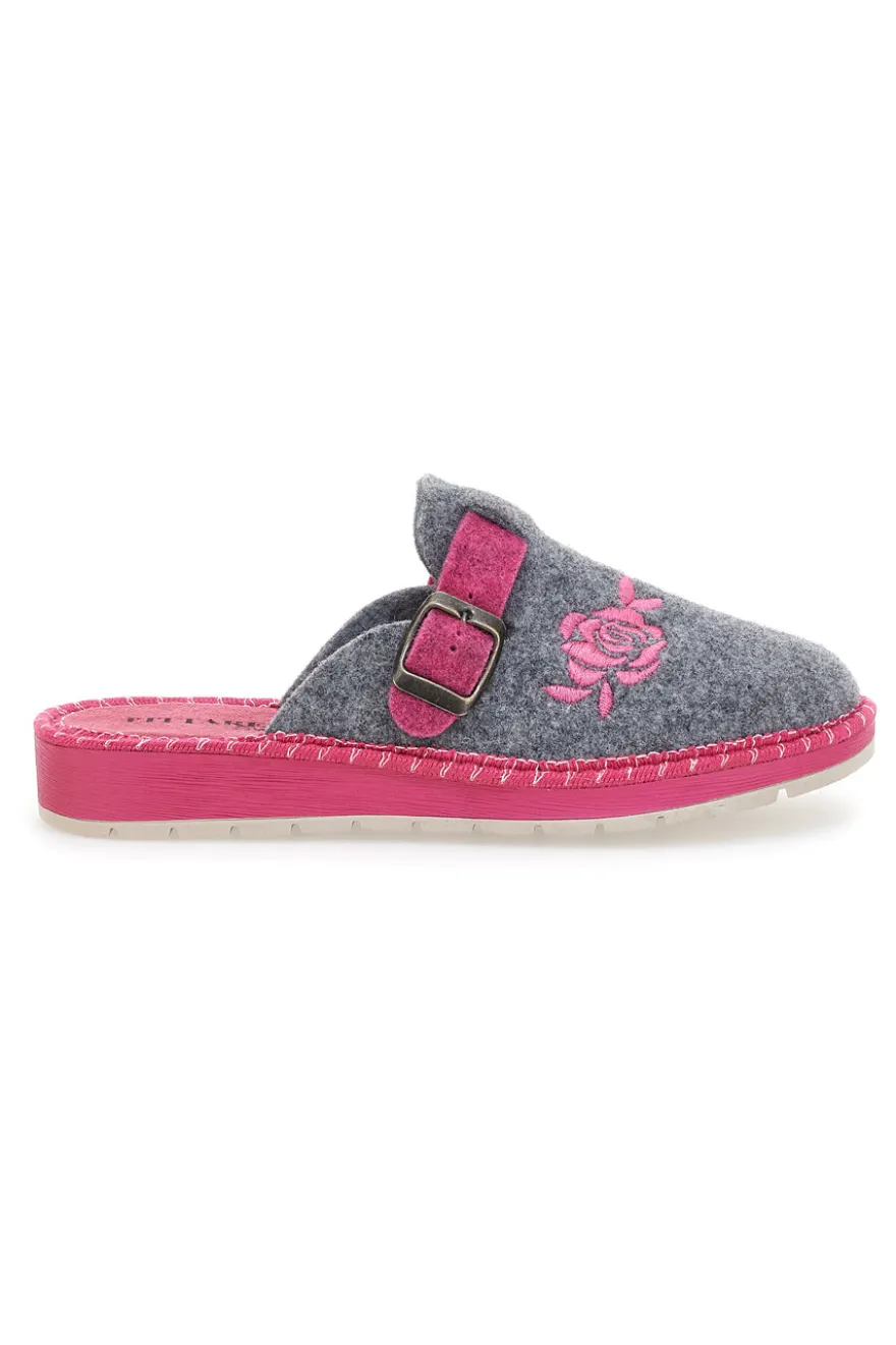 Pantofole Grigie e Rosa Pittarello Love 523
