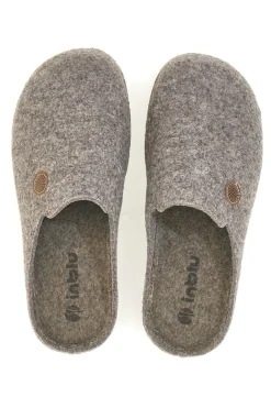Pantofole grigie in feltro con suola comfort Inblu 21 MT