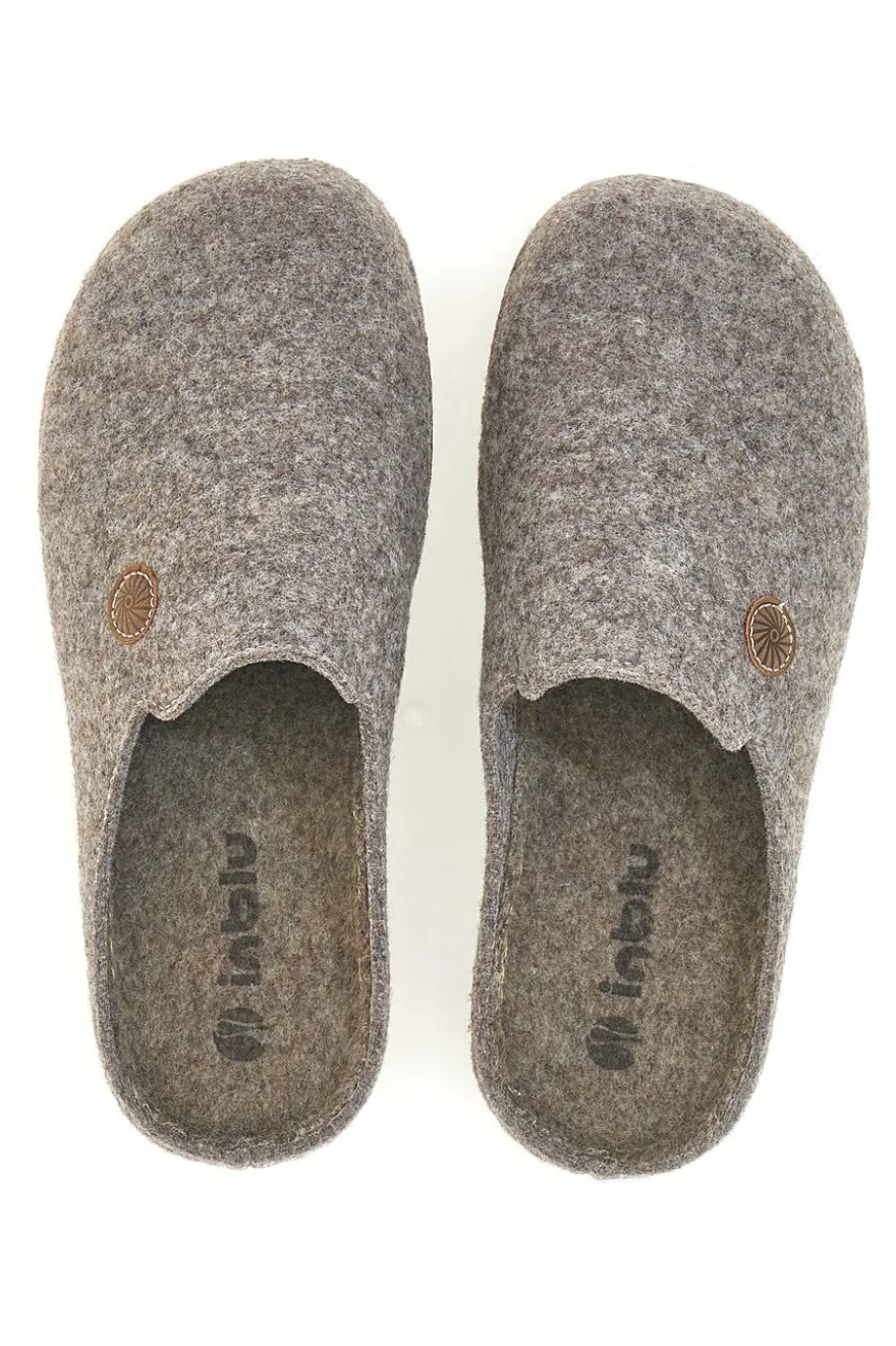 Pantofole grigie in feltro con suola comfort Inblu 21 MT