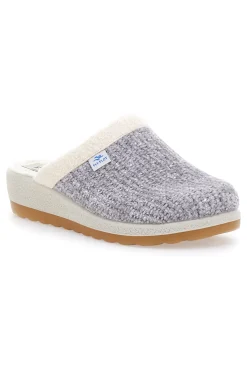 Pantofole Grigie In Panno Made In Italy Fly Flot 4469