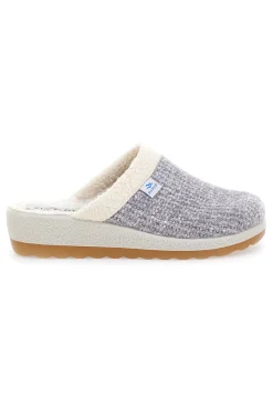 Pantofole Grigie In Panno Made In Italy Fly Flot 4469
