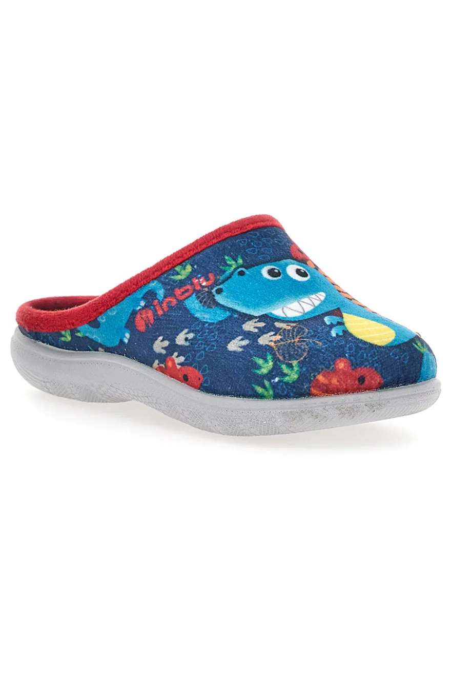 Pantofole Inblu 949 Blu Dinosauro