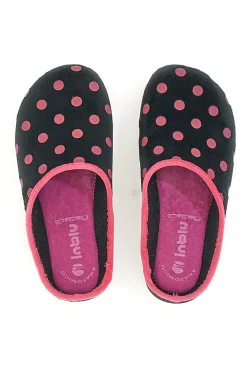 Pantofole Inblu 90 EC Nere Pois