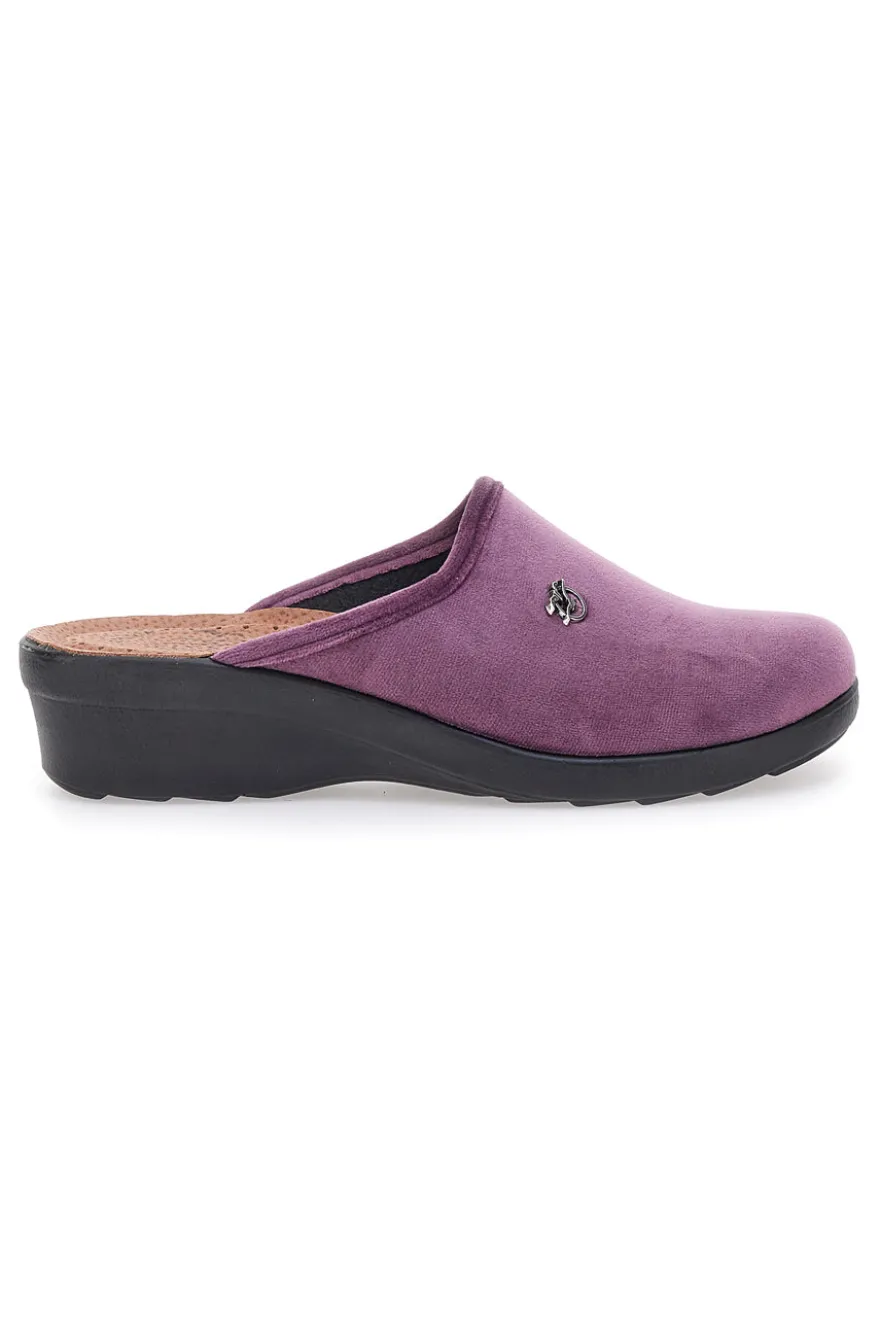 Pantofole Lilla Con Plantare Anatomico Made In Italy Fly Flot 767