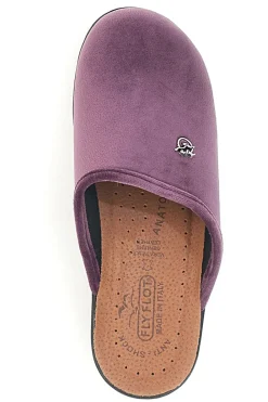 Pantofole Lilla Con Plantare Anatomico Made In Italy Fly Flot 767