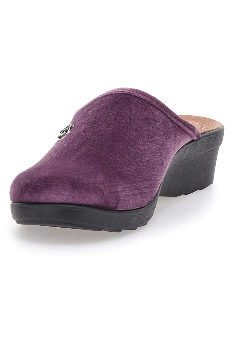 Pantofole Lilla Con Plantare Anatomico Made In Italy Fly Flot 767