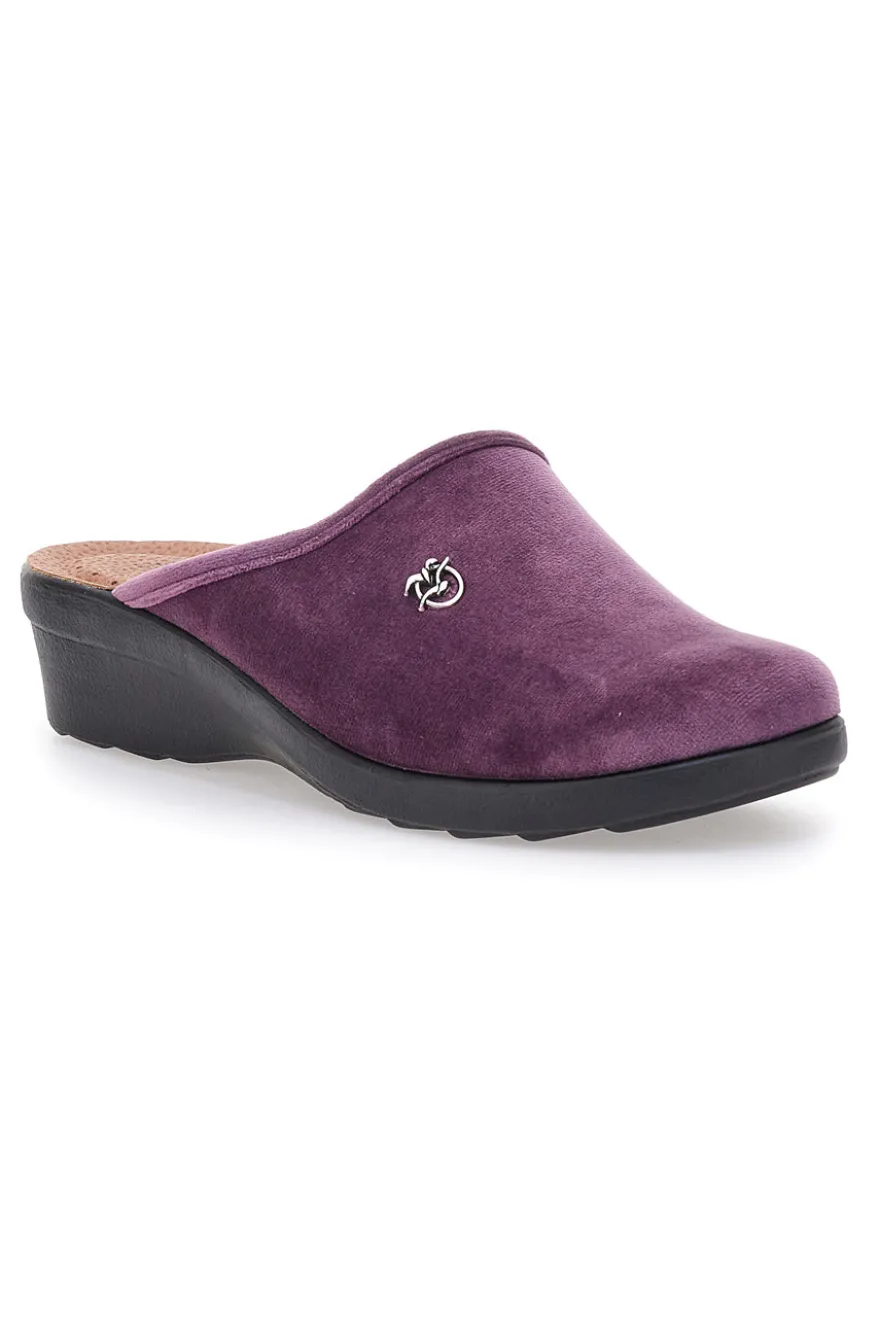 Pantofole Lilla Con Plantare Anatomico Made In Italy Fly Flot 767