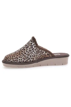 Pantofole marroni Animalier Beego 6332