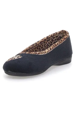 Pantofole Nere Animalier Superga 41598