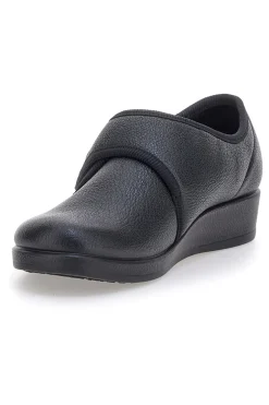 Pantofole nere chiuse con velcro FLY FLOT 38862