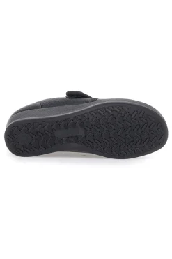 Pantofole nere chiuse con velcro FLY FLOT 38862
