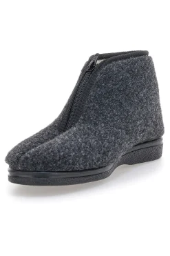 Pantofole nere con cerniera Jerpoint CA249