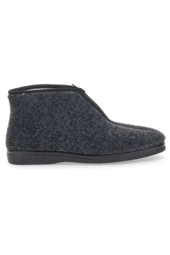 Pantofole nere con cerniera Jerpoint CA249