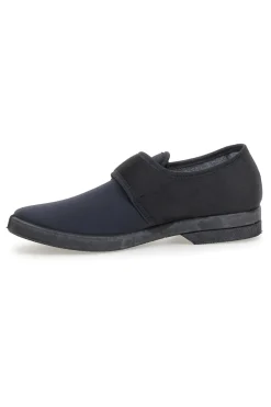 Pantofole nere con chiusura a strappo Antica pantofoleria 58