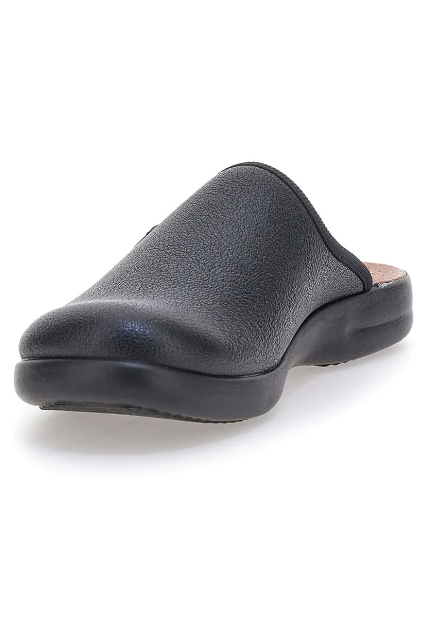 Pantofole nere con plantare forato e suola comfort Fly Flot 90P705022E