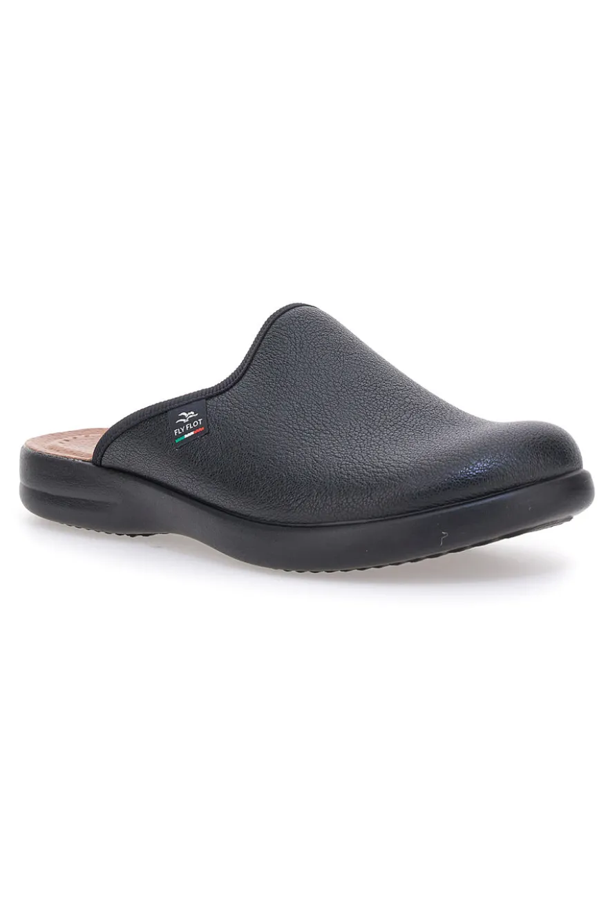 Pantofole nere con plantare forato e suola comfort Fly Flot 90P705022E