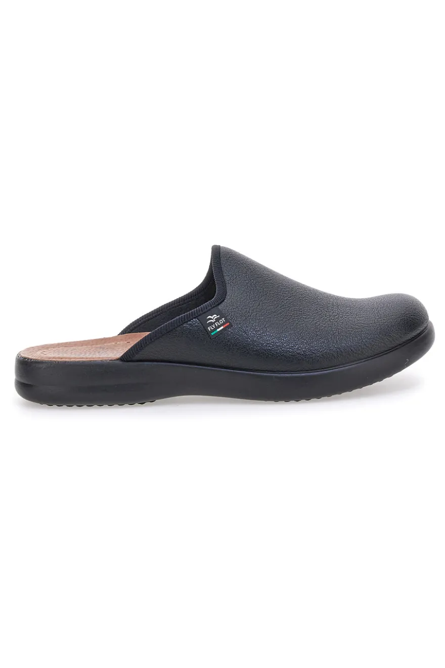 Pantofole nere con plantare forato e suola comfort Fly Flot 90P705022E