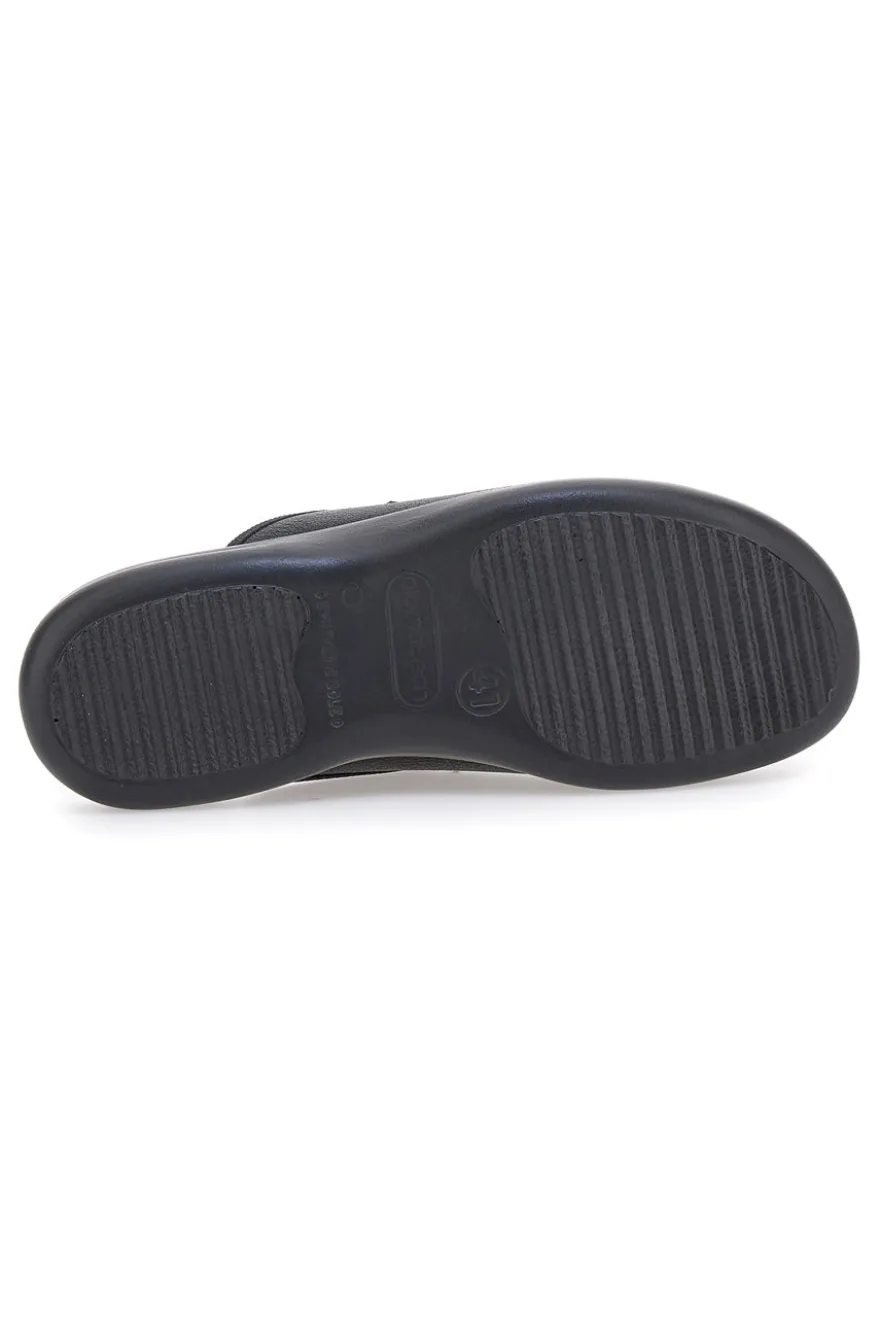 Pantofole nere con plantare forato e suola comfort Fly Flot 90P705022E