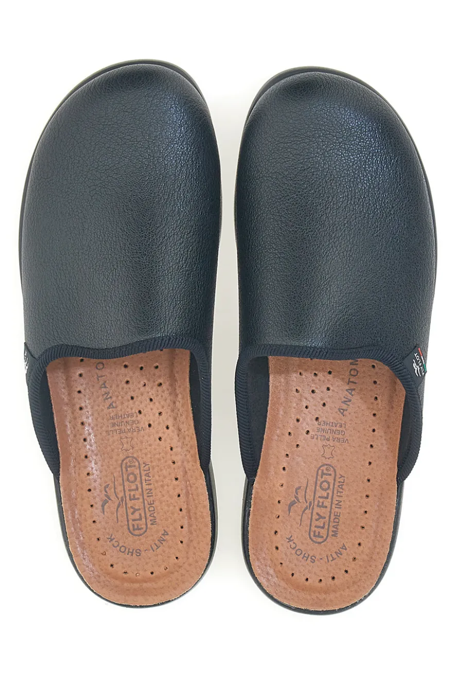 Pantofole nere con plantare forato e suola comfort Fly Flot 90P705022E