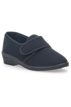 Pantofole nere con strappo Natural 650