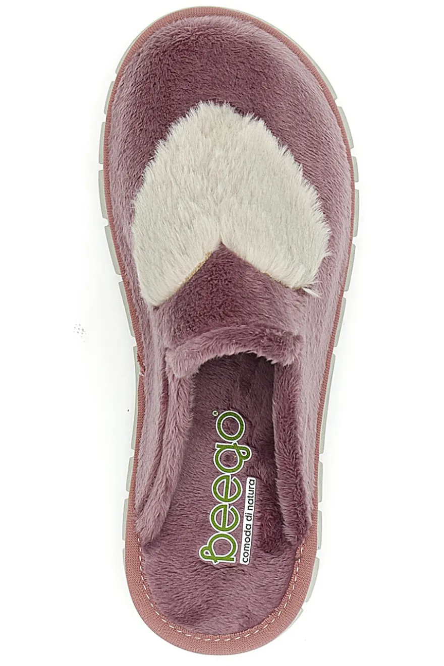 Pantofole Rosa con Cuore Beego 7883