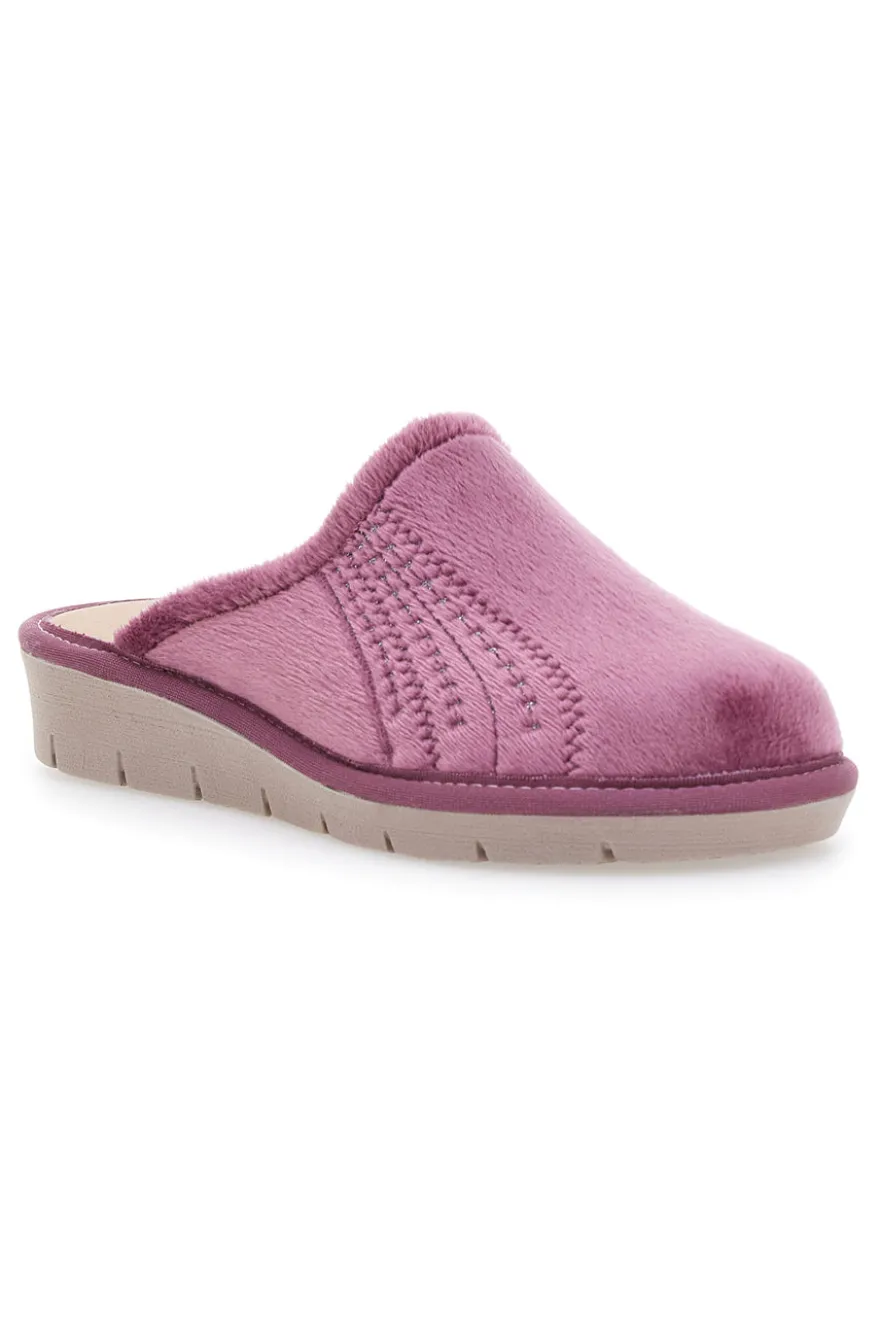 Pantofole rosa con ricamo Beego 7760