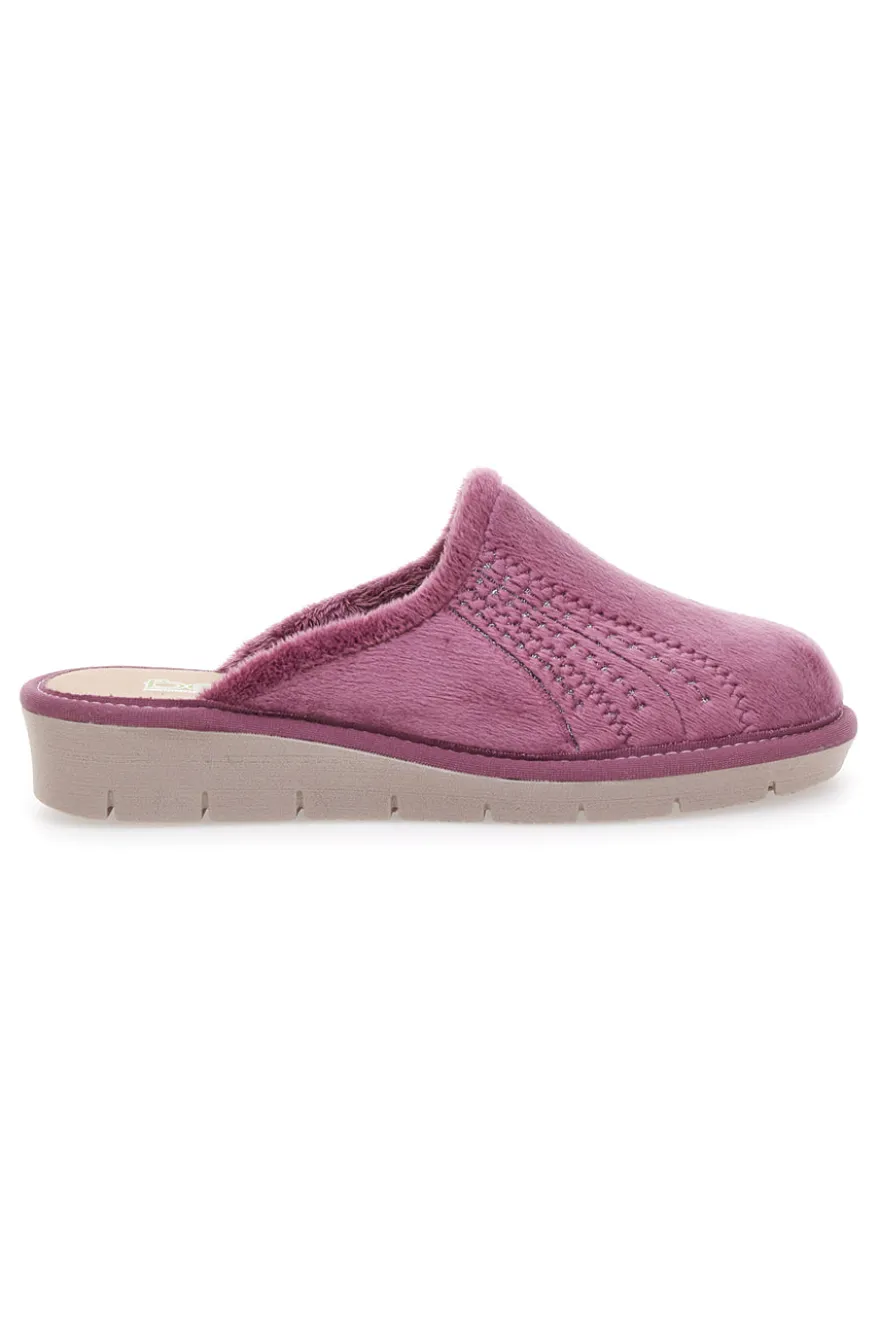 Pantofole rosa con ricamo Beego 7760