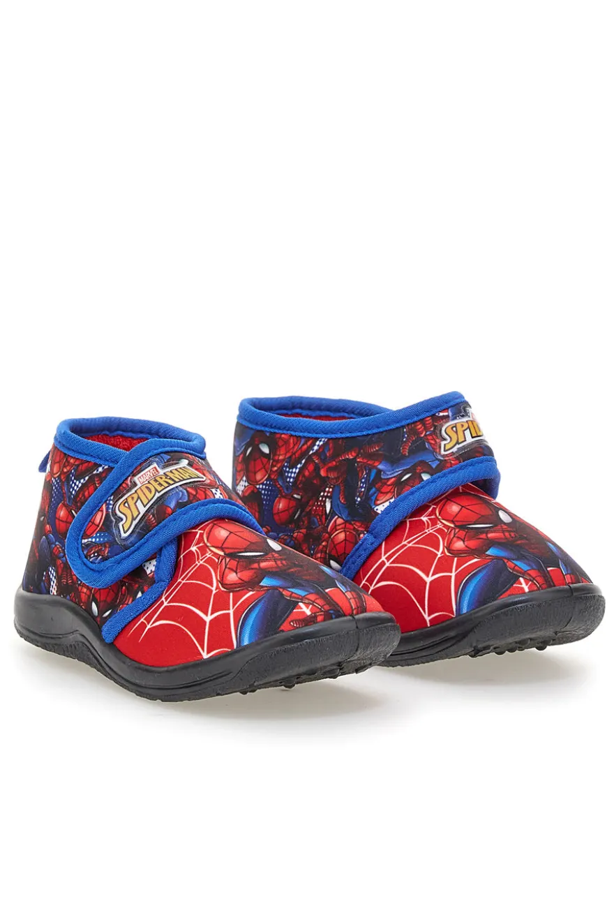 Pantofole rosse con stampa Spiderman e chiusura a strappo Spiderman R1310368T02