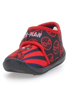 Pantofole Rosse e Nere Con Strappo in Velcro SPIDERMAN M07327