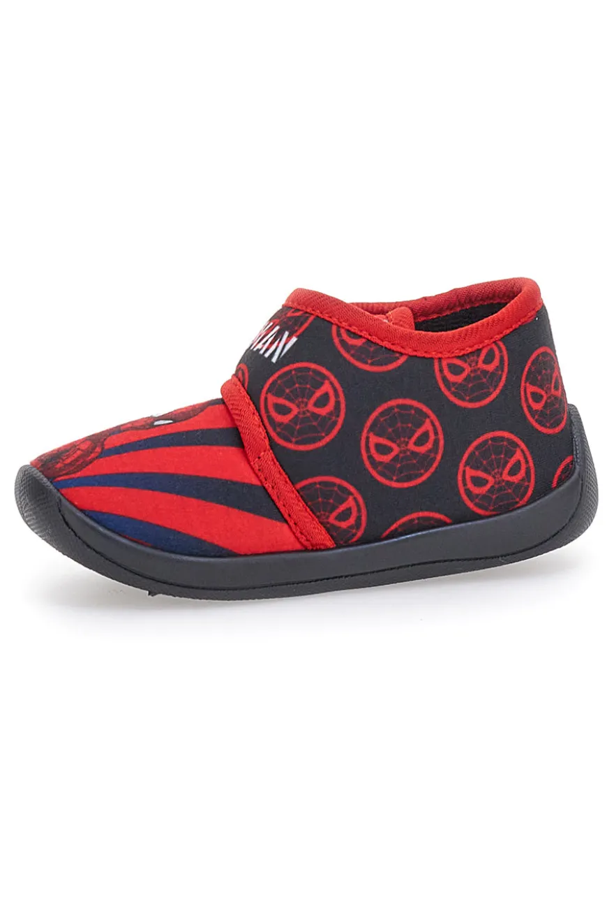 Pantofole Rosse e Nere Con Strappo in Velcro SPIDERMAN M07327