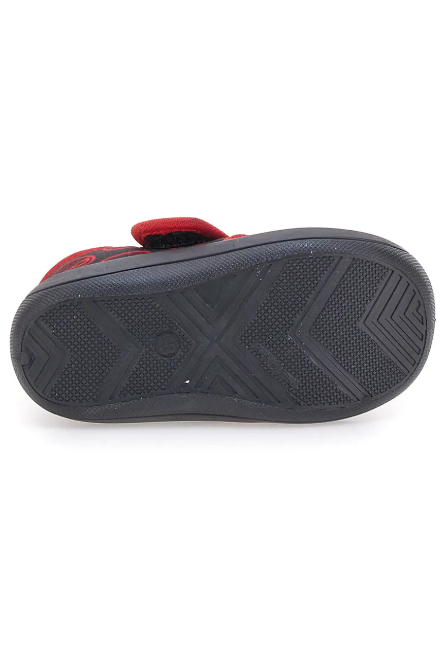 Pantofole Rosse e Nere Con Strappo in Velcro SPIDERMAN M07327