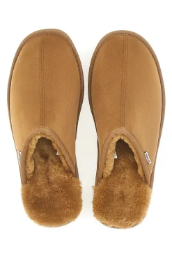 Pantofole Sabot Marroni con Pelo Superga 64876