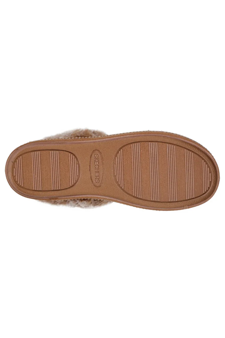 Pantofole Skechers Cozy Campfire Fresh Toast Marroni