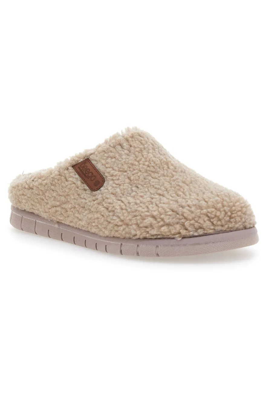 Pantofole teddy taupe Beego 7485