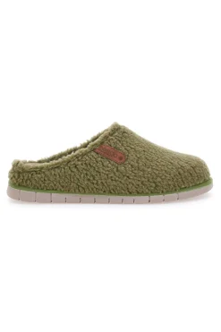 Pantofole teddy verdi Beego 7485