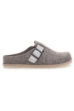 Pantofole Tortora con fibbia e sottopiede estraibile INBLU 38 cs
