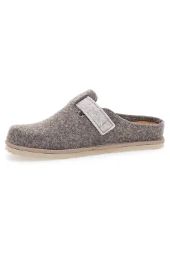 Pantofole Tortora con fibbia e sottopiede estraibile INBLU 38 cs