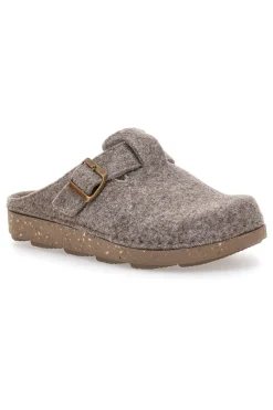 Pantofole tortora in feltro con fibbia Inblu 23 MT