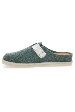 Pantofole verdi con fibbia regolabile e suola comfort Inblu 42 CS