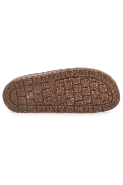 Pantofole Verdi in Feltro con Bordo Ricamato e Plantare Estraibile Pittarello Stella Del Nord Bio2