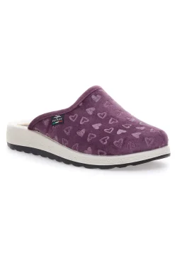Pantofole viola con tomaia stretch FLY FLOT 5123