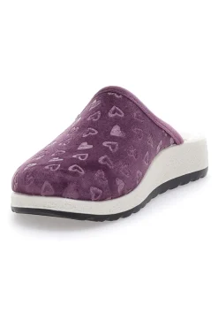 Pantofole viola con tomaia stretch FLY FLOT 5123