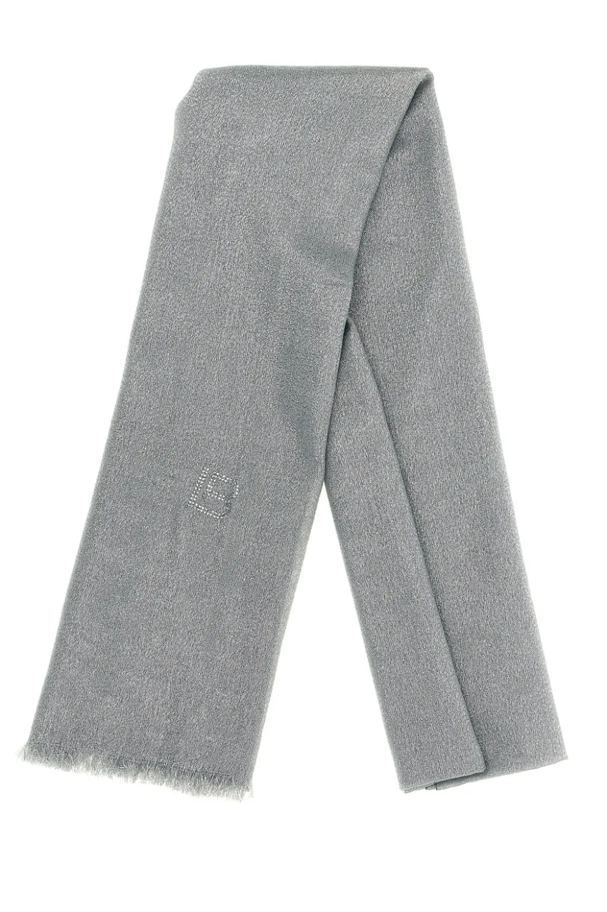 Pashmina argento con frange Laura Biagiotti 99s298-71